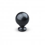 Labaro rund knopp i matt svart