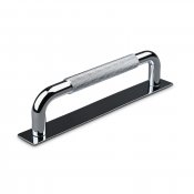 Perugia handtag med bricka
krom