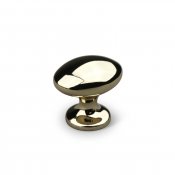 Forio oval köksknopp mässing