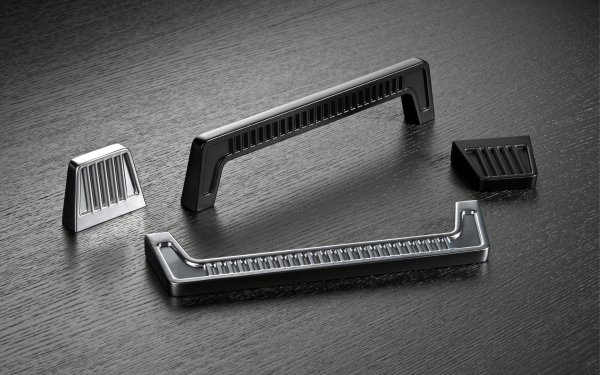 Ferrara - Räfflat handtag och knopp