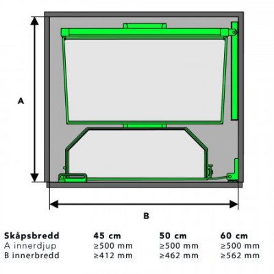 Tandem Högskåpsutdrag