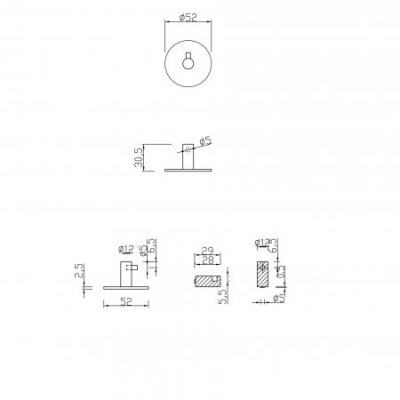 Tours - Badrumskrok svart självhäftande