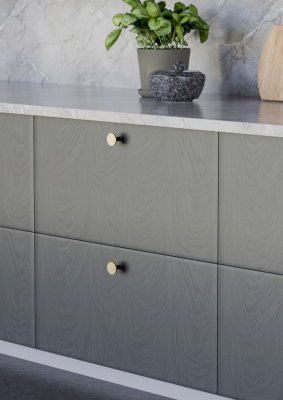 Cesano köksknopp i rostfritt - Barahandtag