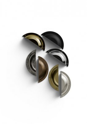 Conti skålhandtag antik tenn