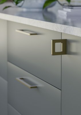 Benidorm Kökshandtag - Matt Mässing