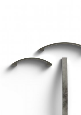 Anzio Kökshandtag antik tenn cc 128 mm