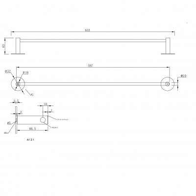 Handdukshängare Tours – Krom