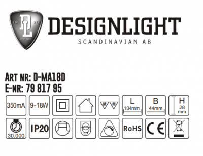 DRIVDON KEY WEST 9-17,5 W DIMBAR